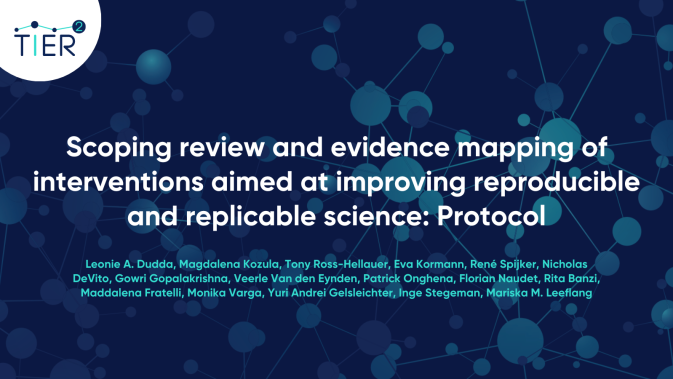 TIER2-supported paper investigates interventions to enhance reproducible and replicable science