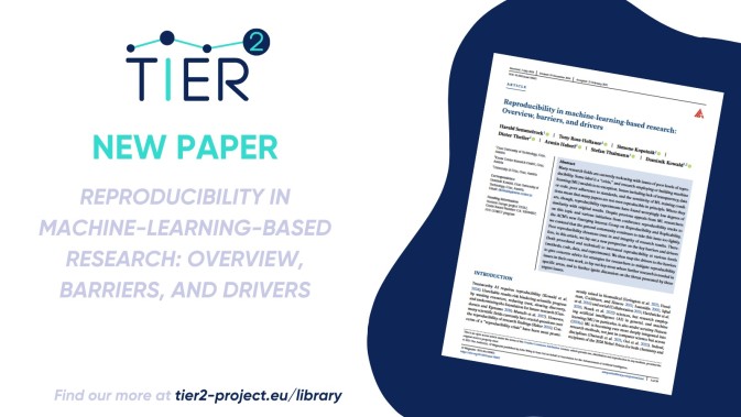 New TIER2 paper highlights key barriers and drivers to reproducibility in machine learning research