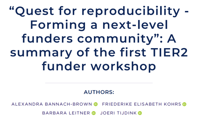TIER2’s funder workshops: Forming a next-level funders community