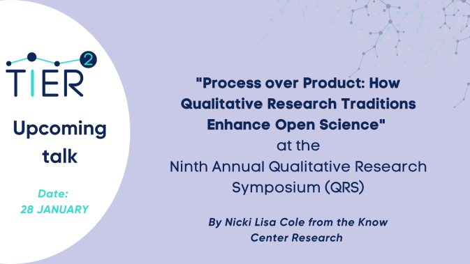 Upcoming symposium talk: Enhancing Open Science by incorporating established qualitative research practices