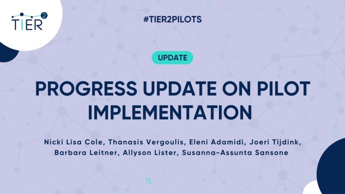 Progress update on pilot implementation