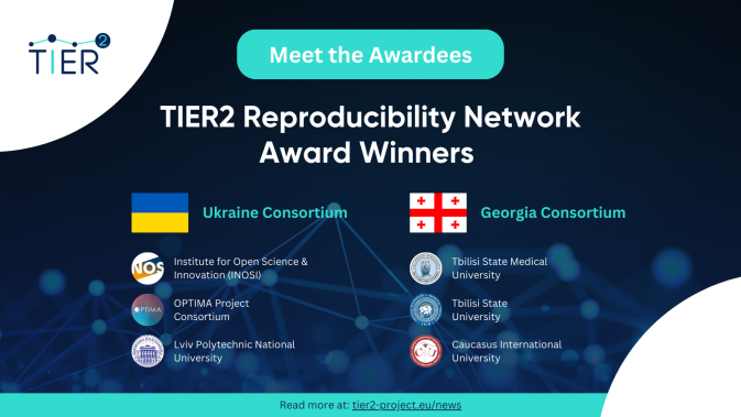 TIER2 Announces the Awardees of the Reproducibility Network Open Call