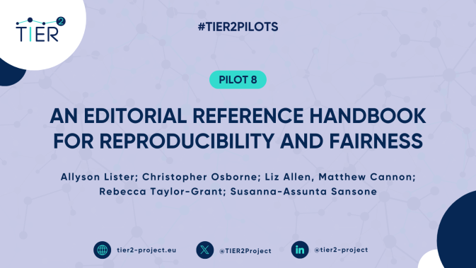 TIER2 Pilot 8: Towards a common understanding of reproducibility and FAIRness