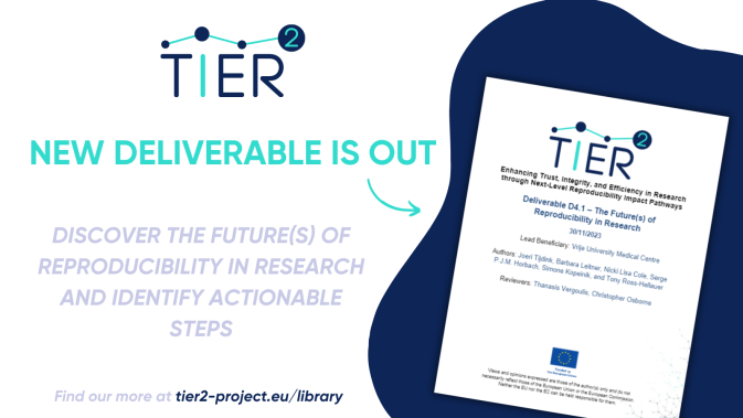 Discover the future(s) of reproducibility in research with TIER2’s deliverable
