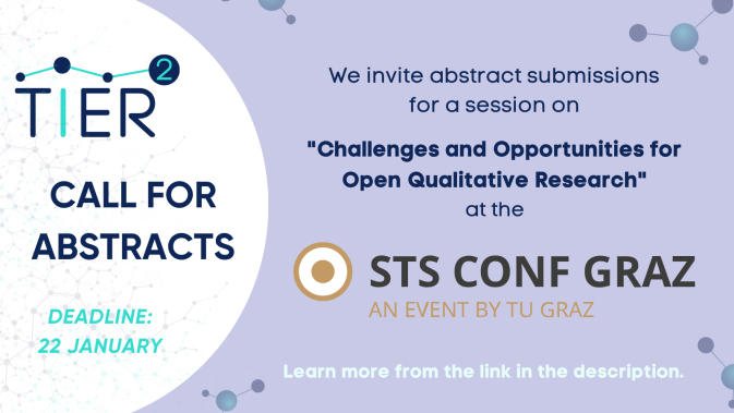 Call for abstracts: Challenges and Opportunities for Open Qualitative Research at STS 2024
