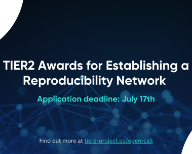 Applications for the TIER2 Awards for Reproducibility Network are Open