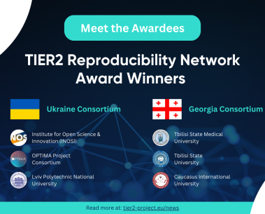 TIER2 Announces the Awardees of the Reproducibility Network Open Call