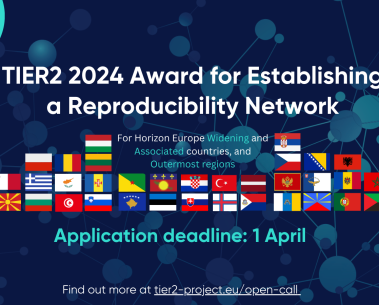 Now open: TIER2 2024 Award for Establishing a Reproducibility Network