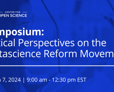 Online symposium to highlight critical perspectives on the metascience reform movement