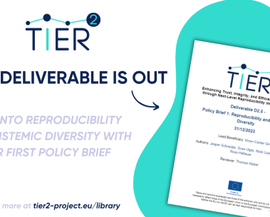 Dive into reproducibility and epistemic diversity with TIER2’s first policy brief