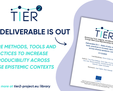TIER2 deliverable on methods, tools and practices to increase reproducibility across diverse epistemic contexts