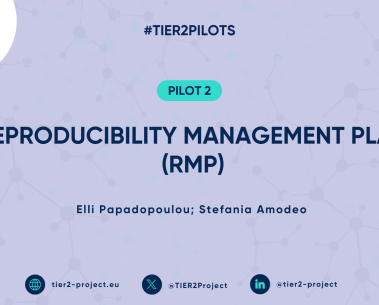 TIER2 Pilot 2: Supporting reproducibility at the planning stage of research