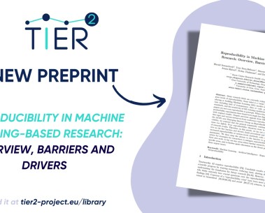 New TIER2 preprint on reproducibility in machine learning research